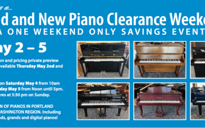 Piano Clearance Weekend May 2nd – 5th